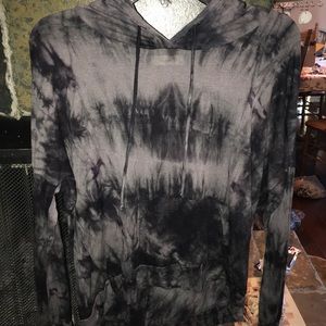 Tie dye cropped hoodie